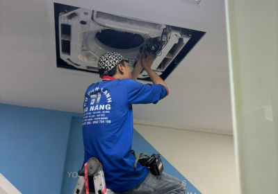 Thi công lắp đặt máy lạnh âm trần tại Bình Tân TP HCM