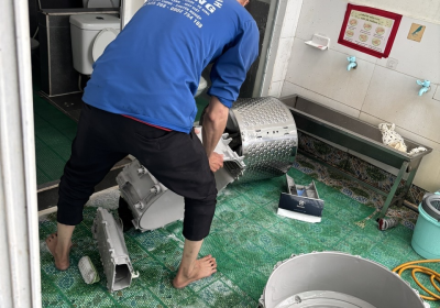 Vệ sinh máy giặt lồng ngang tại Bình Tân 