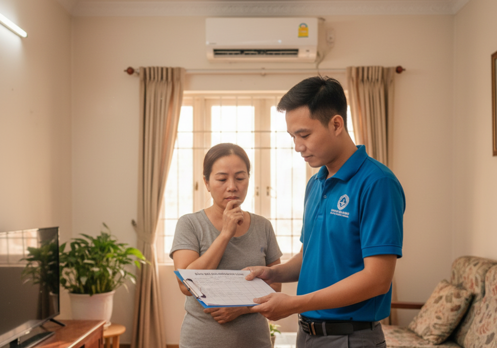sửa máy lạnh bảng giá